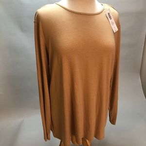 Chicos size 3 tan long sleeved t-shirt, Never worn